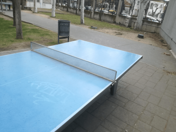 Mesa de ping-pong en la URJC de Vicálvaro